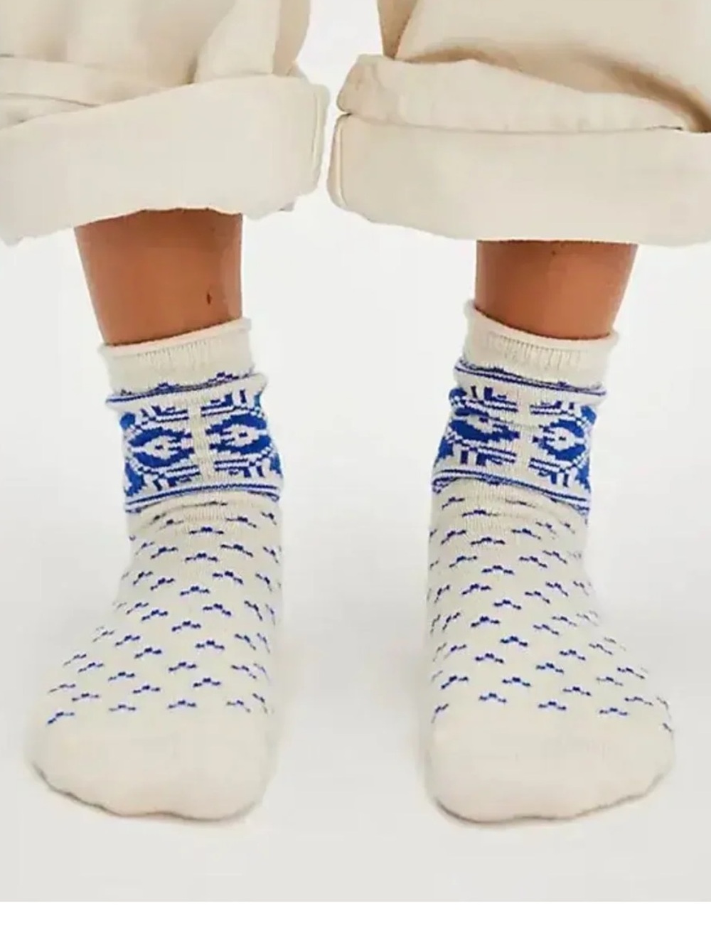 NWT Free People Fair Isle Cashmere Socks